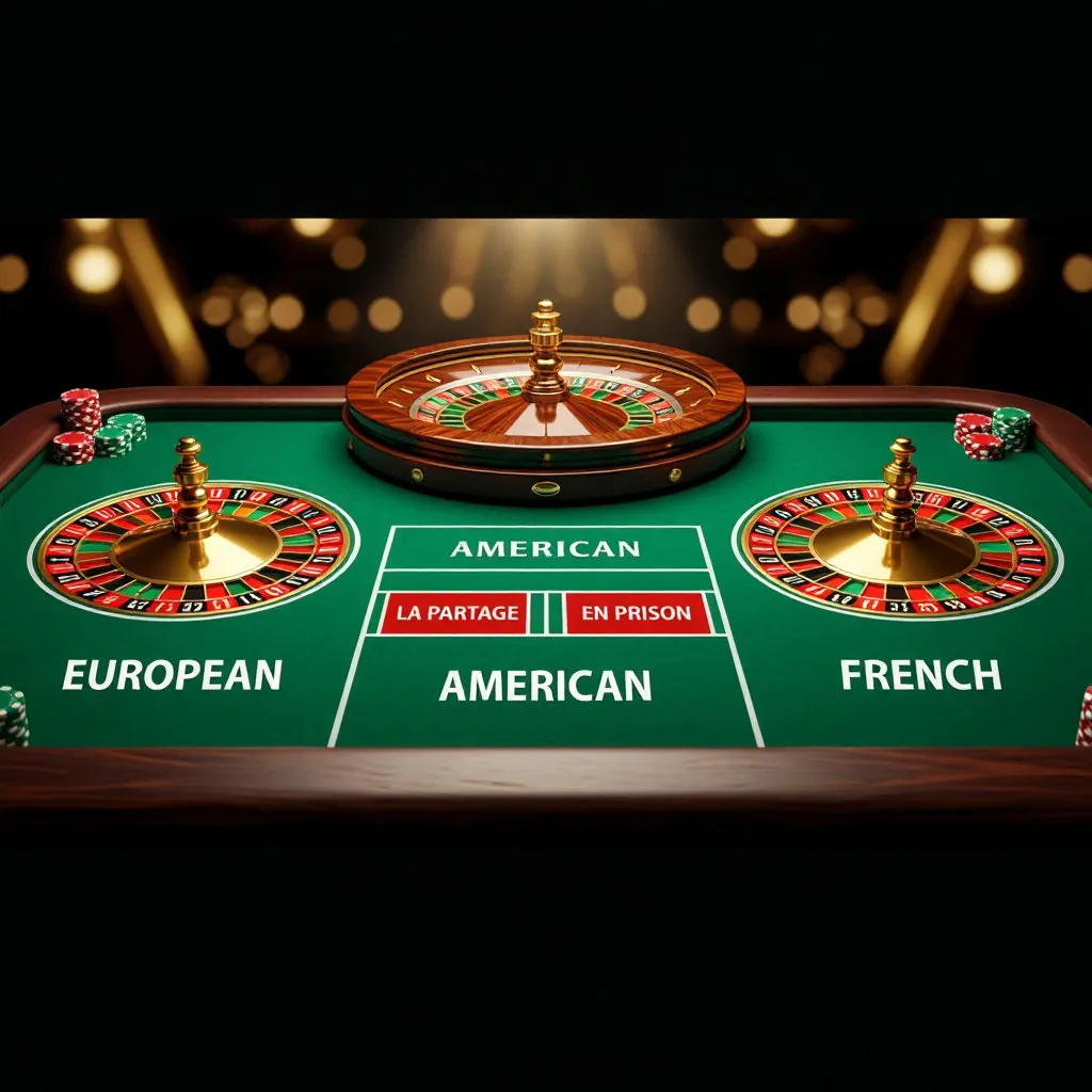 Roulette house edge compared: European vs. American vs. French rules